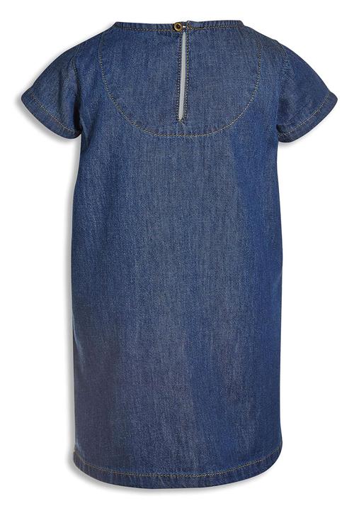Next - Denim Shift Dress Dark Blue