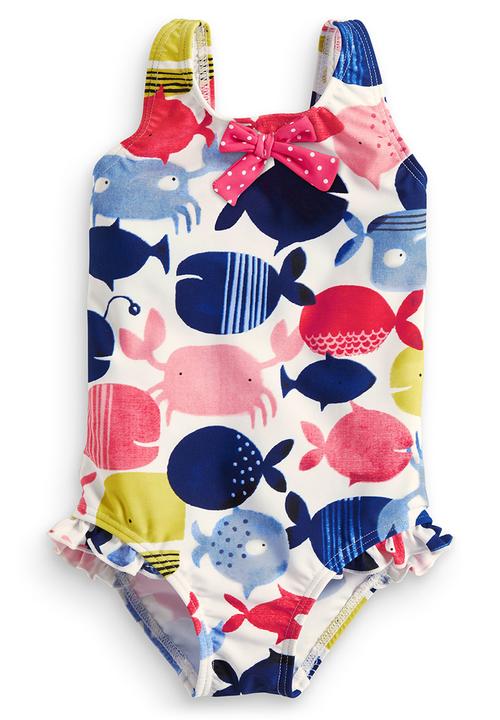 Next - Fish-print Swimsuit Multi-colour