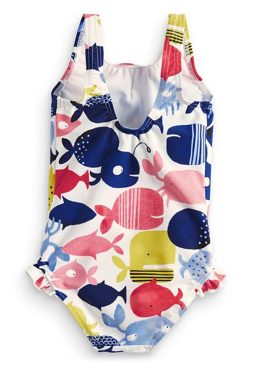 Next - Fish-print Swimsuit Multi-colour