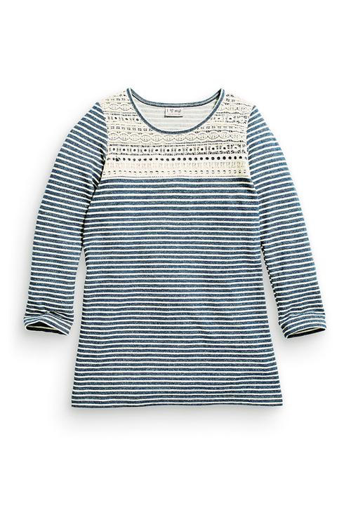 Next - Stripe Sweater Dress Navy