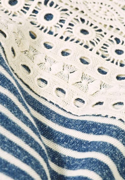Next - Stripe Sweater Dress Navy