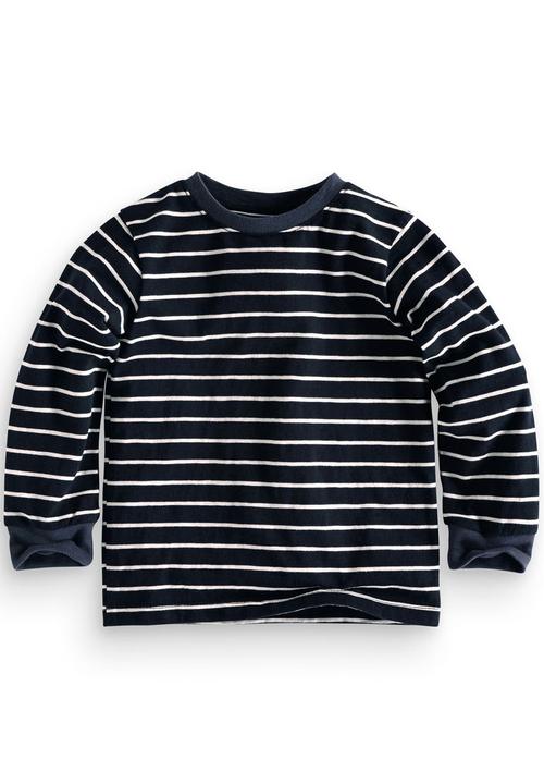 Next - Long sleeve navy stripe t-shirt Blue and White