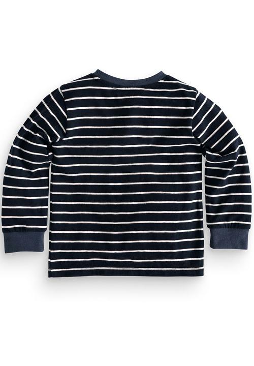 Next - Long sleeve navy stripe t-shirt Blue and White