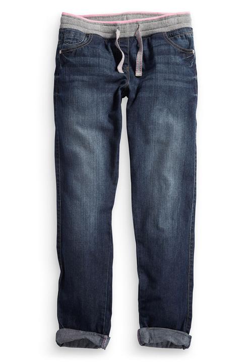 Next - Rib waist jogger jeans Mid Blue