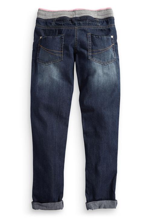 Next - Rib waist jogger jeans Mid Blue