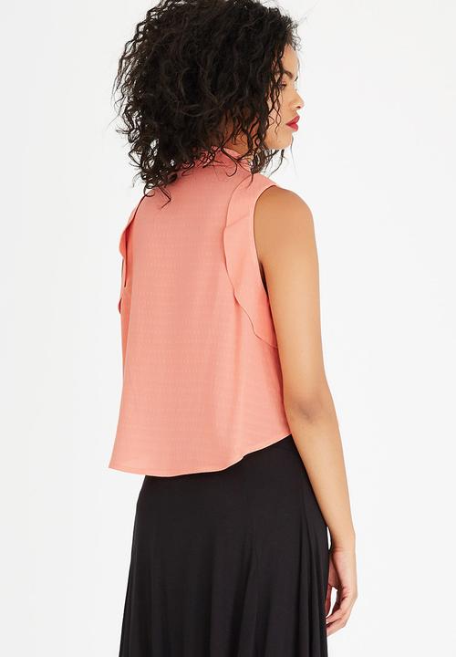 AMANDA LAIRD CHERRY - Fezile Sleeveless Shirt Orange