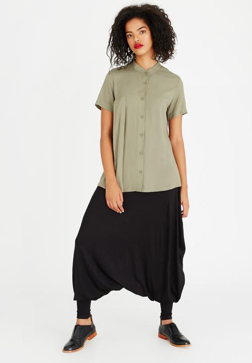 AMANDA LAIRD CHERRY - Faniswa Shirt Khaki Green
