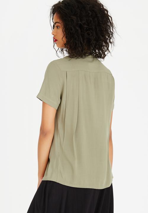AMANDA LAIRD CHERRY - Faniswa Shirt Khaki Green