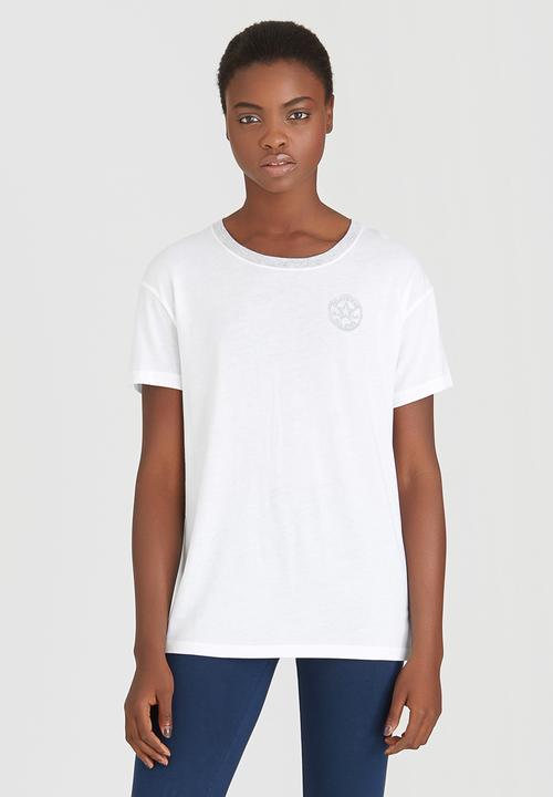 Converse - Slouchy Crew Tee White