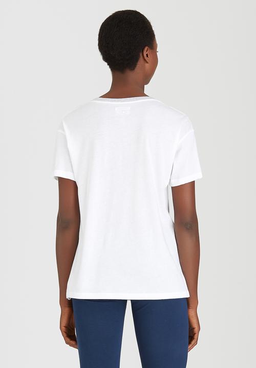 Converse - Slouchy Crew Tee White