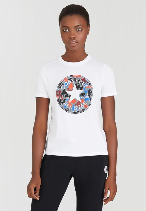 Converse - Camo Fill Chuck Patch Crew Tee White