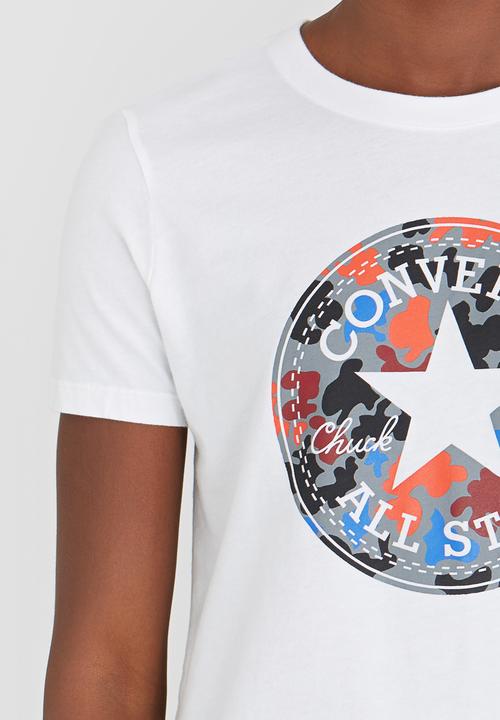 Converse - Camo Fill Chuck Patch Crew Tee White