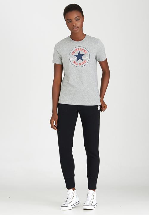 Converse - Solid Chuck Patch Crew Tee Grey
