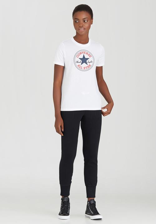 Converse - Solid Chuck Patch Crew Tee White