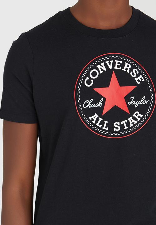 Converse - Solid Chuck Patch Crew Tee Black