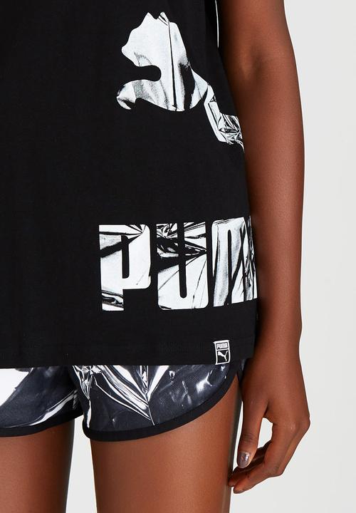 PUMA - Printed Logo Tank Black
