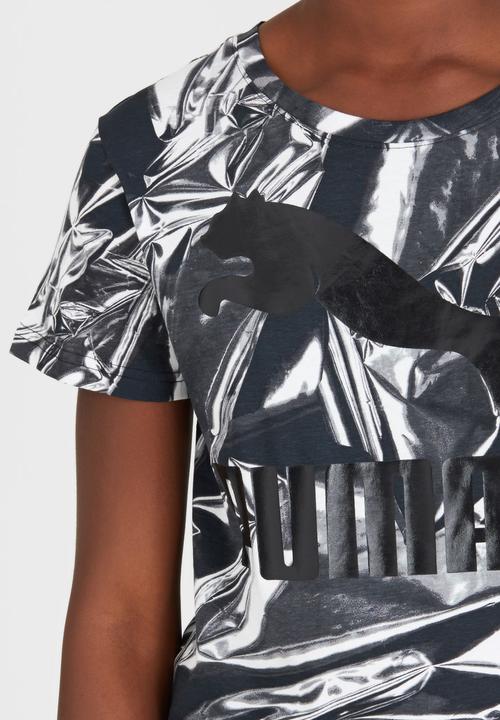 PUMA - Printed Tee Black and White