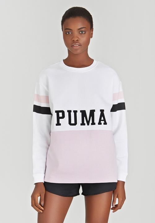 PUMA - Colour Blocking Crew Sweater Pale Pink