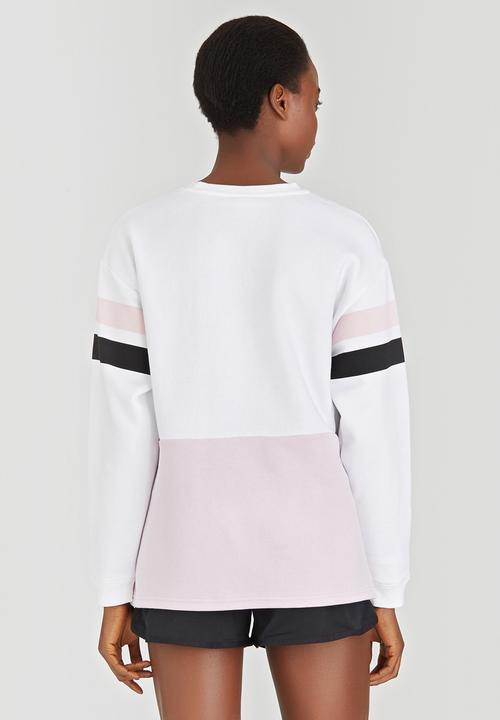 PUMA - Colour Blocking Crew Sweater Pale Pink