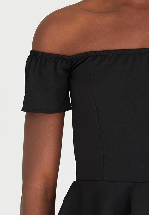 c(inch) - Peplum Blouse Black