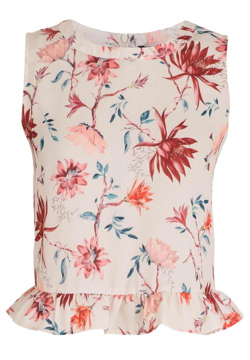 ONLY - Kiss Frill Top Mid Pink
