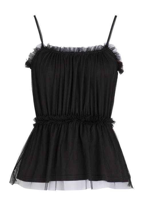 STYLE REPUBLIC - Mesh Tier Cami Black