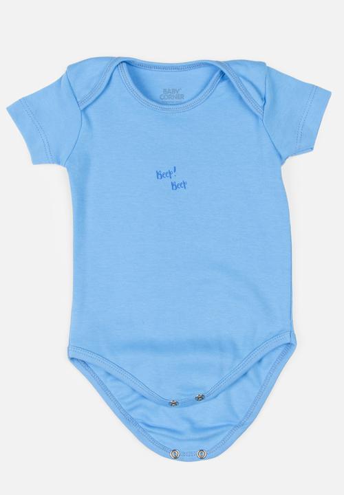 Baby Corner - 3 Pack Car Bodysuit Multi-colour