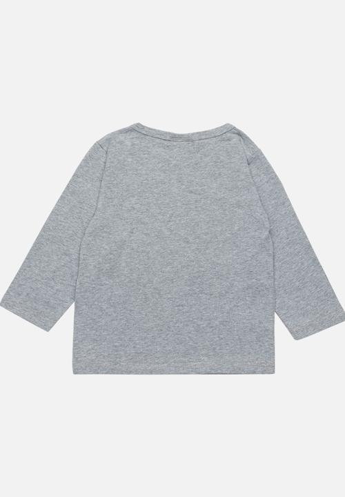 Pop Candy - Long Sleeve Printed Tee Grey