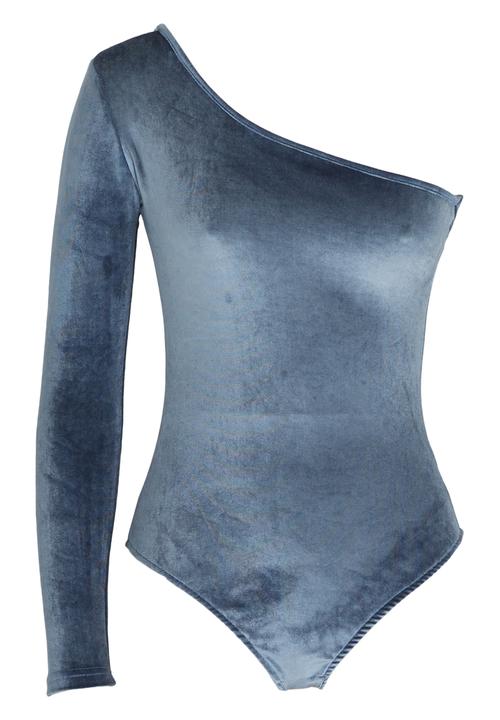 c(inch) - One Shoulder Bodysuit Grey