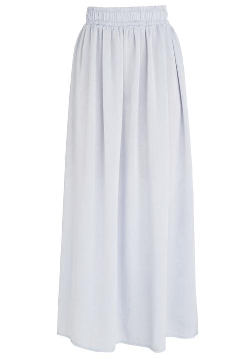 c(inch) - Basic Maxi Skirt Silver