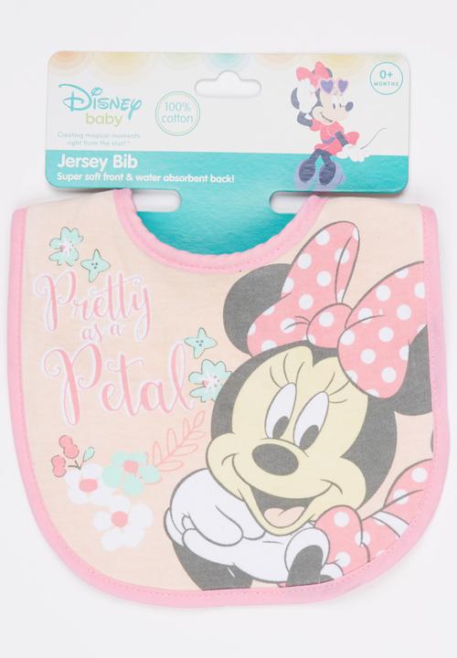 Character Baby - Minnie Jersey Bib Mid Pink