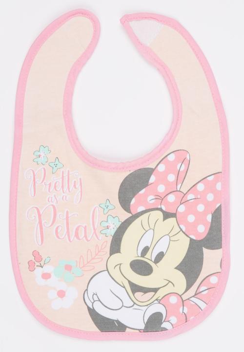 Character Baby - Minnie Jersey Bib Mid Pink