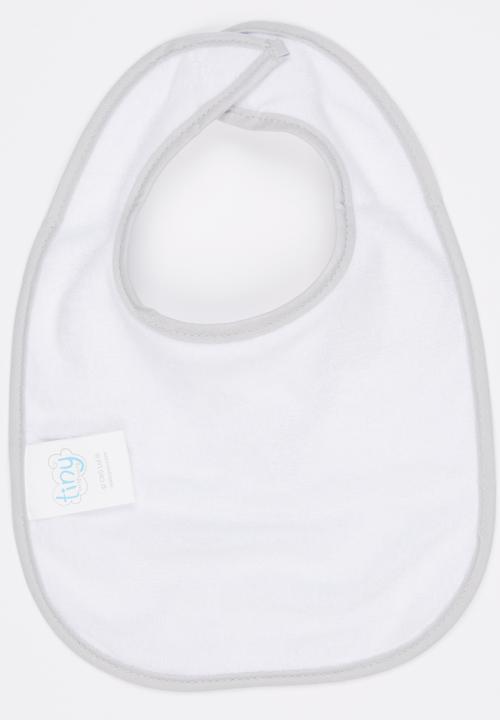 Character Baby - Tatty Teddy Jersey Bib White