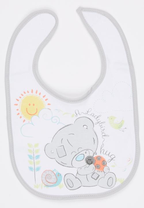 Character Baby - Tatty Teddy Jersey Bib White