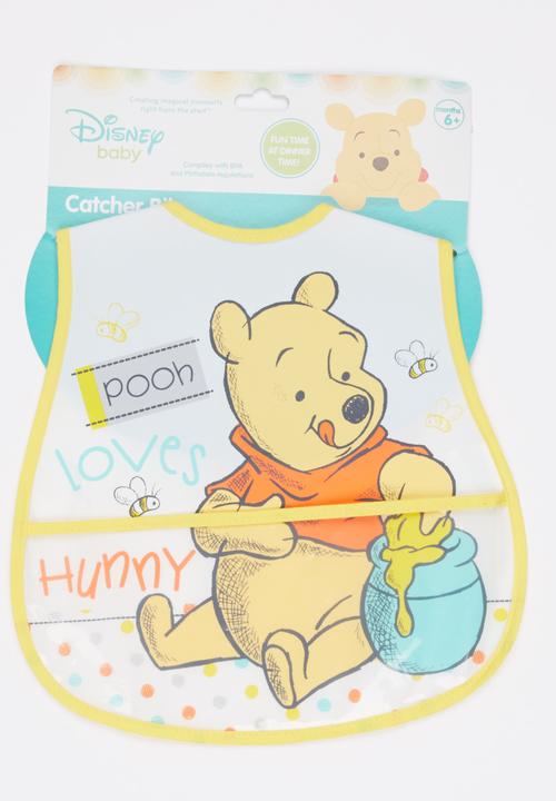 Character Baby - Pooh Bear Bib Catcher Yellow