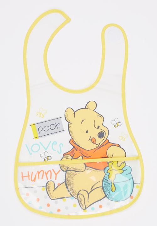 Character Baby - Pooh Bear Bib Catcher Yellow