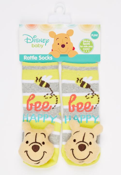 Character Baby - Pooh Bear Rattle Sock Multi-colour