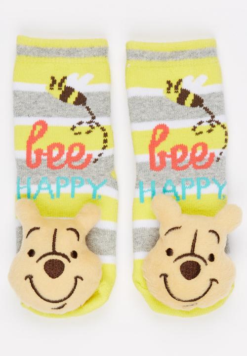 Character Baby - Pooh Bear Rattle Sock Multi-colour