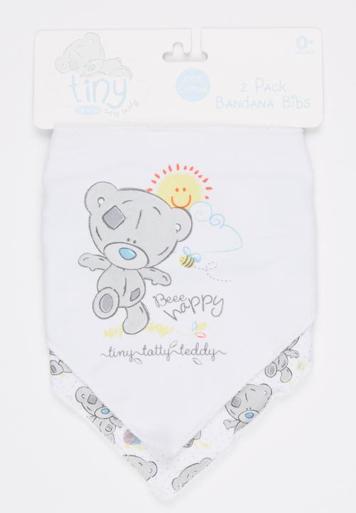 Character Baby - Tatty Teddy 2 Pack Bandana Bib Multi-colour