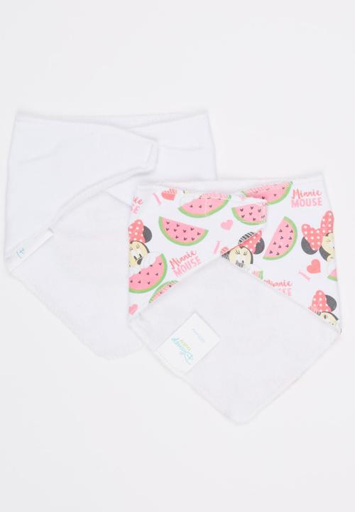 Character Baby - Minnie 2 Pack Bandana Bib Multi-colour