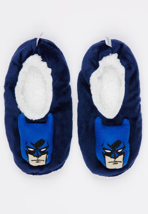 Character Fashion - Batman Sherpa Slippers Multi-colour