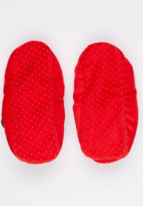 Character Fashion - Minnie Mouse Sherpa Slippers Multi-colour
