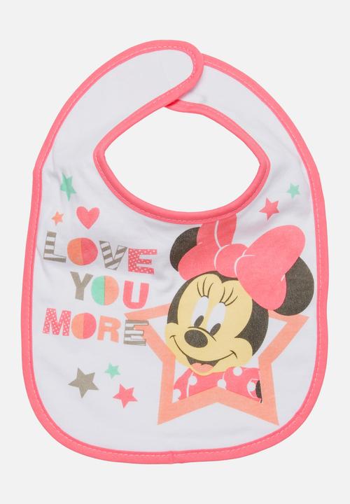 Character Baby - Minnie Mouse Jersey Bib Multi-colour