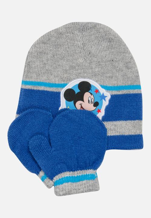 Character Baby - Mickey Mouse Beanie and Mittens Sets Multi-colour
