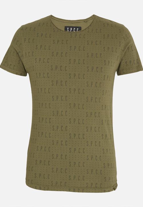 S.P.C.C - SPCC Rotary Print Crew Tee Khaki Green