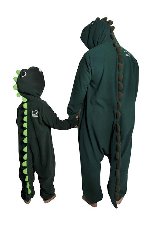 aFREAKa Clothing - Dinosaur Onesie Green