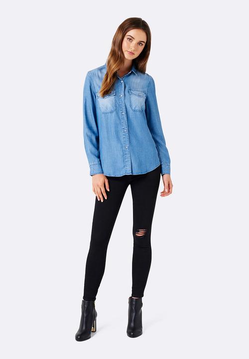 Forever New (Spree) - Sofi Denim Shirt Blue