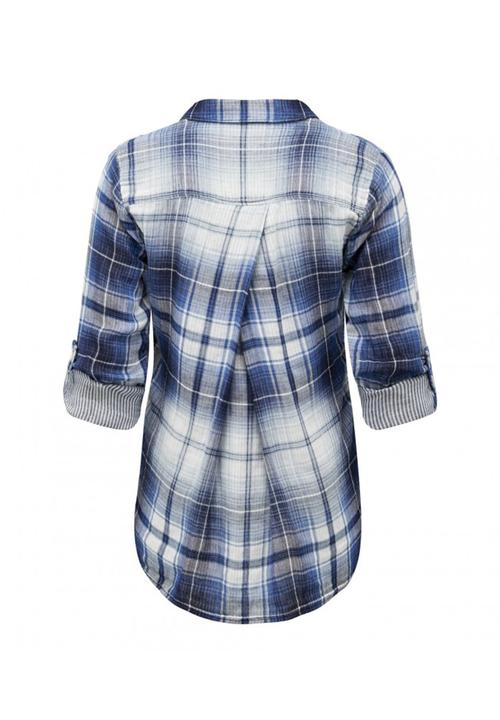 Forever New (Spree) - Kellie Checked Shirt Blue and White