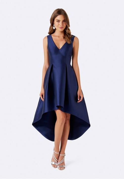 navy blue dress forever new