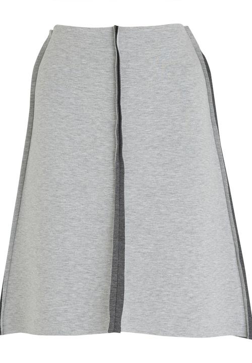 COLLEEN EITZEN - Two-tone A-line Skirt Grey